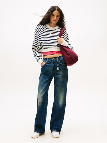 DW0DW22134 1BK | Mia Relaxed Straight Jeans mit mittelhohem Bund
